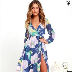 Lulus floral maxi dress